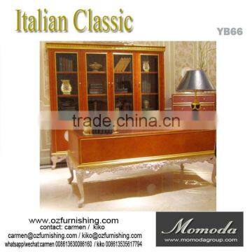 YB66 3.6Meter Luxury Italian Palace Long Dining Table With Golden Dining Chairs photo-2