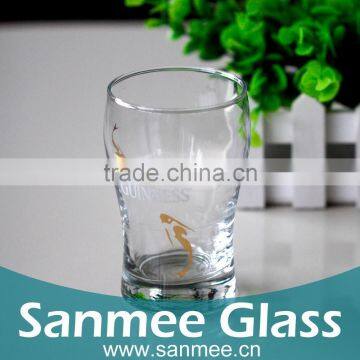 Customized Decal Design 10 Oz Drinking Glass Cup