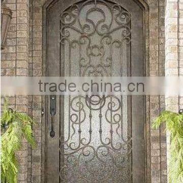 Bisini luxury design wrought iron single door (BG90088)