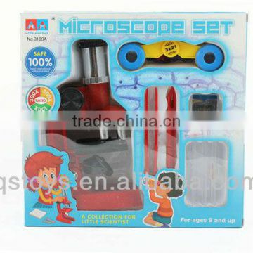 300X Microscope with telescope toys funny micrscope intellect toys