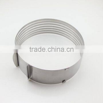 Adjustable Stainless Steel Layer Cake Slicer Kit Mousse Cake Ring Mold photo-2