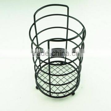 43002 Steel Wire Sink Basket Cutlery Holder Cooking Utensils Storage Kitchen Rack photo-5