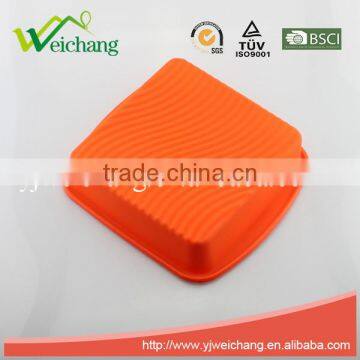 WCA101 Silicone Mold Cake Tools Cake Mould Non-stick Bake Ware Tools Unicook Silicone Square Cake Mould Pan Red photo-2