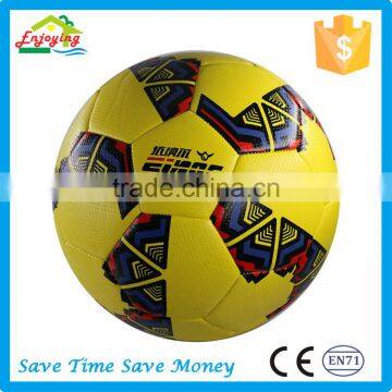 high level various size color custom made scuff-resistant conventional 3.5mm PVC leather football soccer ball