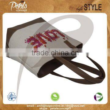 12 OZ Natural Canvas Tote Bag With Eva Padding & Inside Polyester Lining With PU Handle & Bottom With Top Zip Closure photo-3