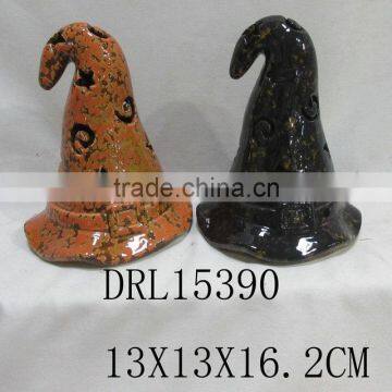 Holloween Decorations Witch Ghost Ceramic LED Lantern photo-4