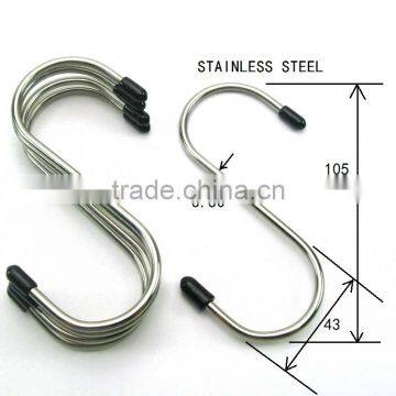 metal stainless steel s shaped hanging hook