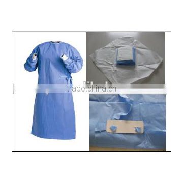 SMS Disposable Nonwoven Surgical Gown CE And ISO Approved with EO Sterile