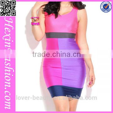 Hot sale fashion club wear sexy plus size bodycon bandage dress