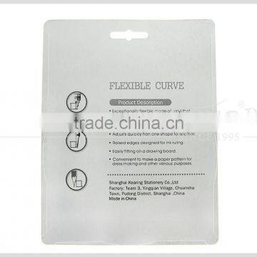 Kearing Flexible Curve Rulers Measuring Tape 30cm&12 Inch Length for Curve Line Drawing 2 Regular Colors Red & Blue #KF30 photo-4