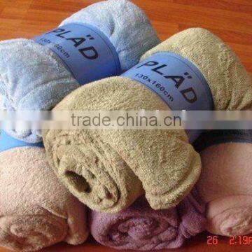 100% polyester solid fleece blanket