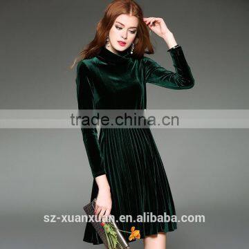 Hot Selling Hig-end Black Long Dress for Ladies2016
