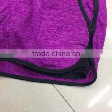 China Garment Stock Lot Factory Price Women Cheap Gym Shorts photo-2