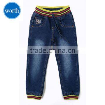 Jeans for Kids Boys Fashion Drawstring Pullover Style With OEM Service