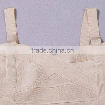 Longer 2015 New Fashion HL Knee Length Spaghetti Strap Bodycon Bandage Dress Club Night Dress Wholesale photo-5