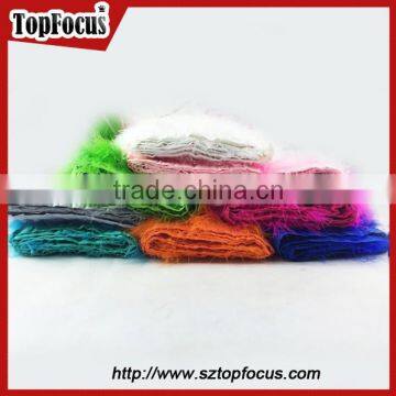 White Turkey Marabou Feather Trimming Fringe Ribbon Tape for Costume Designing or Dress photo-4