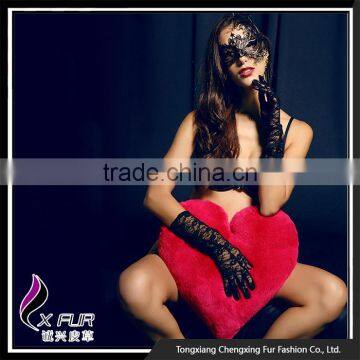 CX-D-104 Designer Handmade Rex Rabbit Fur Cushion Covers photo-3