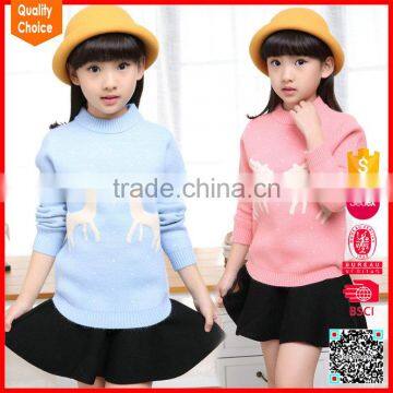 New design fashion knitted woolen jumper kids