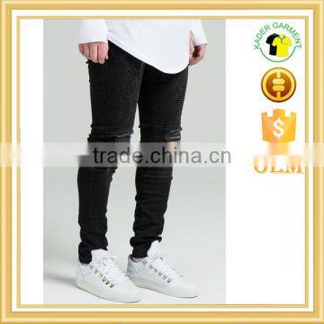 Latest Design Skinny Jeans Popular Biker Jeans Quality Distressed Jeans photo-2