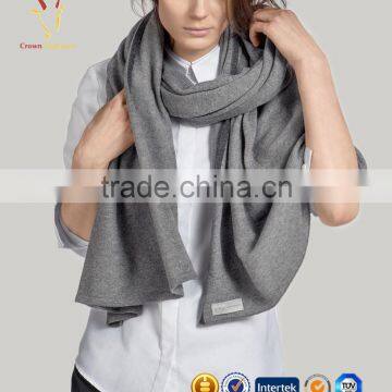Women Knitted Winter Grey Cashmere Scarfs And Shawl photo-4