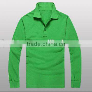 2016 Hot Sale Custom 100% Cotton Different Colors Long Sleeve Polo Shirt photo-5