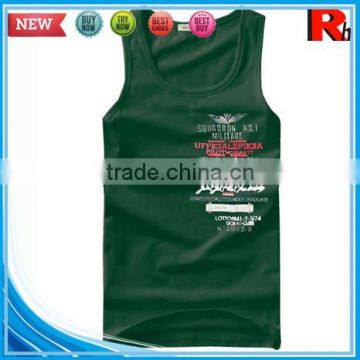 China Custom Wholesale Polyester Screen Printed Tank Tops photo-4