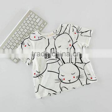 S17101A Summer T-shirt Cotton Children Clothes Casual Girls t Shirt photo-4