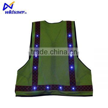 Flashing LED Lighted Reflective Safety Vest photo-5