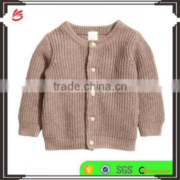 Ribbed cardigan kids cable knit heavy sweater for baby