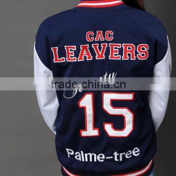 Winter Wool Varsity Jacket For Women 2015 photo-4