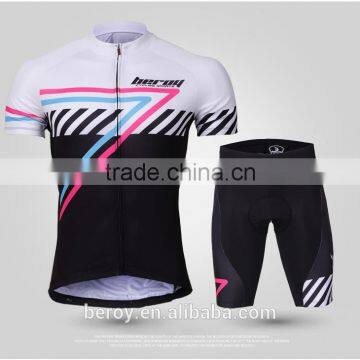 BEROY 2016 New Design Custom Short Sleeve Cycling Wear and Shorts With Gel Pad Set,uv Resistance Bicycle Wear Set With Low MOQ photo-2