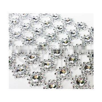 Flower Diamond Rhinestone Ribbon 3.9INCHx10 YARDS-for Wedding Decorations/Party/Home Decor photo-2