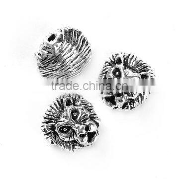 Zinc Based Alloy Spacer Beads Lion Animal Antique Silver photo-3