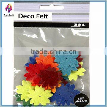24-Piece Creative Factory Lovely Design Felt Flowers, Felt Decor With Multi-Colour
