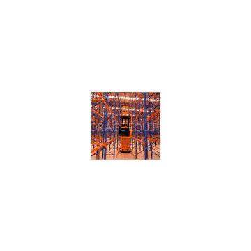 Blue / orange forklift movement very narrow aisle racking system , 1800mm to 2200mm