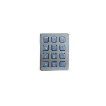 Custom Illuminated Metal Rugged USB Metal Numeric IP65 Waterproof Metal Keypad photo-3