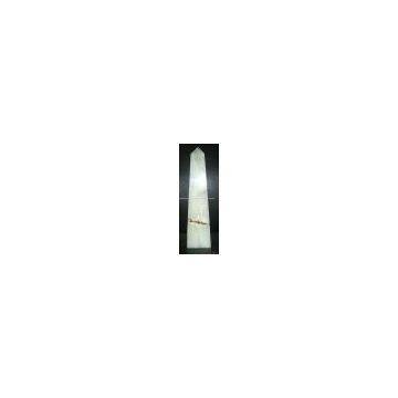 Marble Onyx Obelisk Lamp