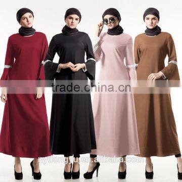lace hemp biege muslim dress robe/hsz black muslim Arabian middle east brown abaya kaftan dress/ islamic muslim women dress