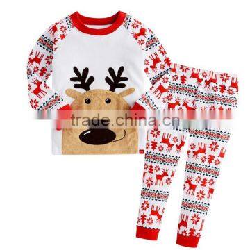 Thanksgiving sets baby christmas pattern clothes baby christmas children's reindeer set