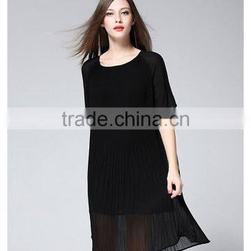 Latest Dress Designs Photos Round Neck Chiffon Women Dresses photo-5
