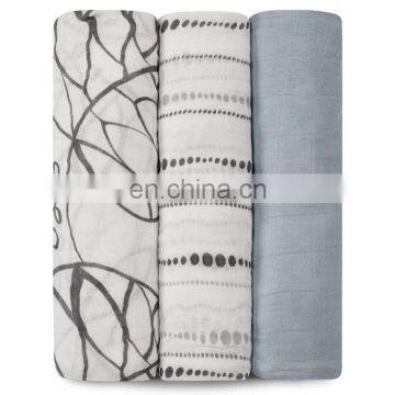 Factory supply softtextile baby swaddle blanket with unique design