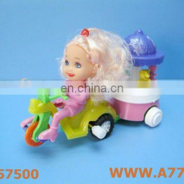 doll with car toy