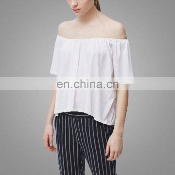 Summer New Style Shirts Sex Off-shoulder Women Shirt Super Soft Cotton T-shirt photo-3
