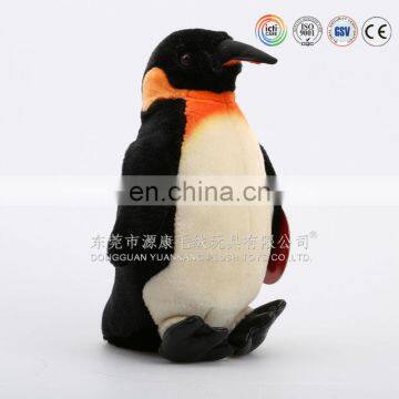 Plush penguin toy with big eyes