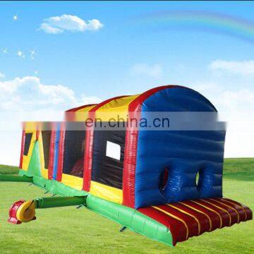 33 ft enclosed inflatable obstacle course conforming to EN 14960