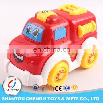 Newest truck car plastic electric bump and go toys