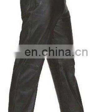 HMB-500A LEATHER MENS PANT BLACK FIVE POCKET STYLE PANTS