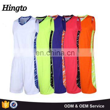 100% mesh side insert V neck 100% youth basketball jersey 2016 latest design