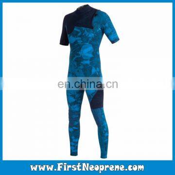 Custom Fit 2/3MM Neoprene CR Yamamoto Rubber Short Sleeve Freediving Full Wetsuit For Men