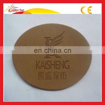 High Quality Custom Logo Embossed For Self Adhesive Leather Patch